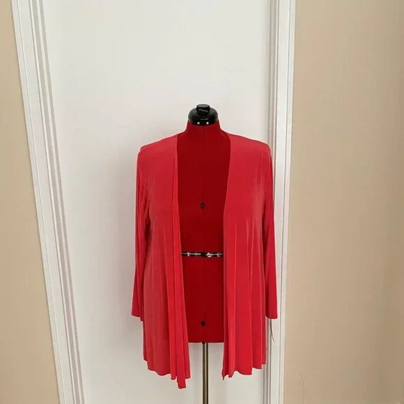 Vikki Vi Bright Red Duster 2X - Picture 5 of 8